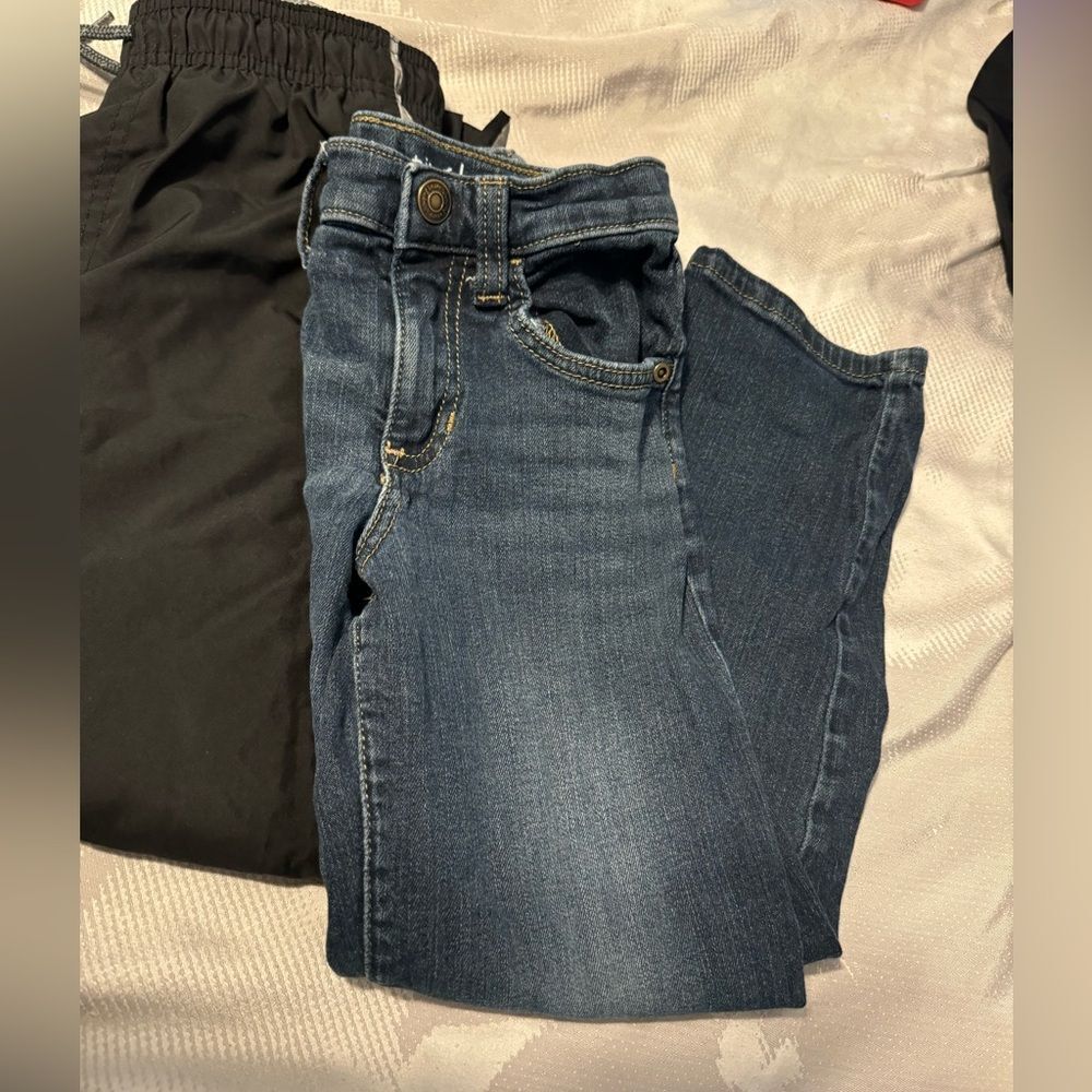 Boys Pair of Pants, Jeans and track pants. Essential. Boys 6